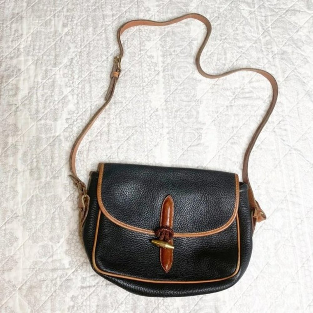 Vintage Dooney & Bourke Outback Loden Saddle Bag